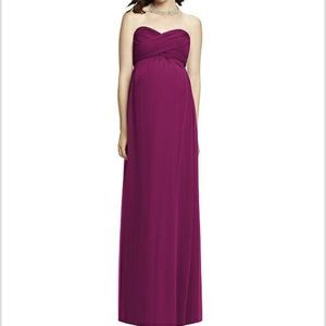 Dessy Maternity Merlot Bridesmaid Dress Sz 4 M426